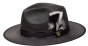 Bruno Capelo Men's Fedora Style Straw Hat - Flat Brim Hat