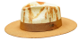 Bruno Capelo Men's Fedora Style Straw Hat - Paint Effect