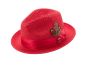 Montique Men's Fashion Straw Fedora Hat - Bold Feather