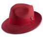 Montique Men's Fashion Straw Fedora Hat - Solid Color