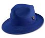Montique Men's Fashion Straw Fedora Hat - Solid Color