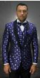 Statement Men's Modern Fit Tuxedo - Fancy Polka Dot Pattern