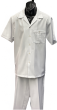 White Leisure Suit Clothing Suit for Men