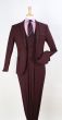 Royal Diamond Men's 3pc Slim Fit Outlet Suit - Black Piping