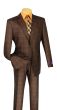 CCO Men's Outlet 3 Piece Executive Suit - Classic Glen Plaid