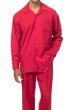 Montique Men's 2 Piece Long Sleeve Walking Suit - Bold Color
