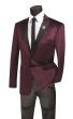 Vinci Men's Slim Fit Sport Coat - Four Stripe Windowpane