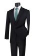 Vinci Men's 2 Piece Modern Fit Executive Suit - Pure Solid