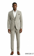 Tan Suit Mens Skinny Fit Suits Suit Jacket with Peak Lapel