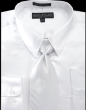 Daniel Ellissa Men's Basic Outlet Dress Shirt Set - Versatile Satin