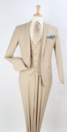 Royal Diamond Men's 3 Piece Fashion Suit - Slim Fit