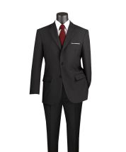 Vinci Men's 2 Piece Poplin Discount Suit - Big and Tall Sizes