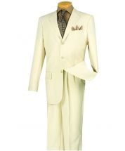 CCO Men's 2 Piece Poplin Outlet Suit - 3 Button Jacket
