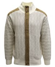 Silversilk Men's Sweater - Zig Zag Stripe