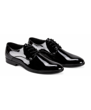 Black Tuxedo Dress Shoes Men's Glossy Shoe