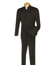 Vinci Men's 2 Piece Nehru Outlet Suit - 5 Button Fashion Style