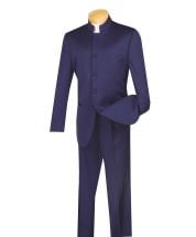 Vinci Men's 2 Piece Nehru Suit - 5 Button Fashion Style