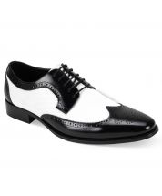 Giorgio Venturi Men's Leather Dress Shoe - Wingtip Spectator 