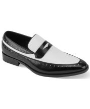 Giorgio Venturi Men's Leather Dress Shoe - Slip On Loafer 