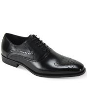 Giorgio Venturi Men's Leather Dress Shoe -  Butterfly Perforations