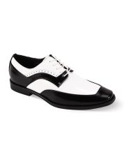 Antonio Cerrelli Men's Fashion Dress Shoe - Black and White