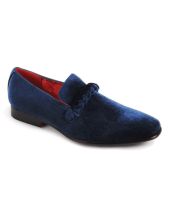 Navy Blue Slip On Mens Shoe Loafer