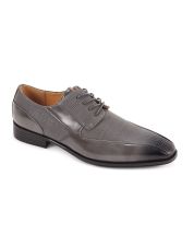 Grey Mens Dress Shoes Bike Toe Shoe