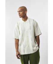 Silversilk Men's 2 Piece Short Sleeve Walking Suit - Subtle Stripe
