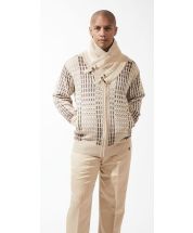 Silversilk Men's Sweater - Buckle Collar