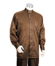 Canto Men's Outlet 2 Piece Long Sleeve Walking Suit - Mandarin Collar