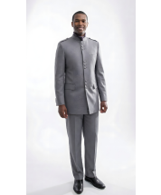 Apollo King Men's 2 Piece Nehru Style Suit - Mandarin Collar