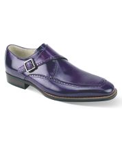 Giovanni Men's Leather Dress Shoe - Fashion Buckle Strap