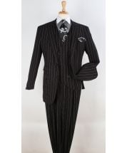 Royal Diamond Men's 3pc Fashion Suit - Pinstripe