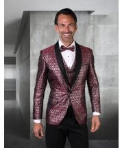 Statement Men's Outlet Modern Fit Tuxedo - Vibrant Two Tone