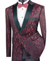 CCO Men's Outlet 2 Button Sport Coat - Luxurious Jacquard