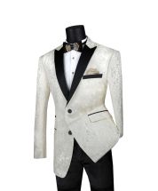 Vinci Men's 2 Button Sport Coat - Luxurious Jacquard