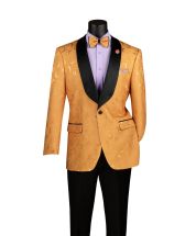 Vinci Men's 1 Button Sport Coat - Floral Pattern 