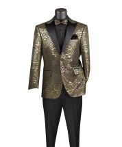 Vinci Men's 2 Button Sport Coat  - Geometric Shapes