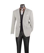 Vinci Men's Sport Coat - Houndstooth Pattern