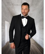 Statement Men's 4 Piece Suit - Tone on Tone Lining