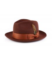 Steven Land Men's 100% Wool Hat - Firm Fedora Finish