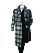 Veno Giovanni Men's Full Length Top Coat - Wide Fashion Lapel