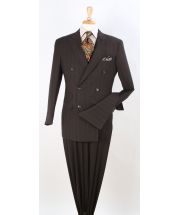 Royal Diamond Men's 3pc Double Breasted Suit - Classic Windowpane