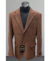 Cognac Chenille Blazer Sports Jacket for Men 