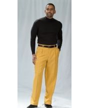 Zacchi Men's Pleated Pants - Classic Style Slacks