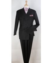 Apollo King Men's 3pc Double Breasted Suit -  Business Fashion