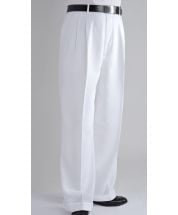 Daniel Ellissa Men's Outlet Wide Leg Pants - Double Pleated