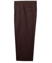 Daniel Ellissa Men's Outlet Wide Leg Pants - Boxed Pleated