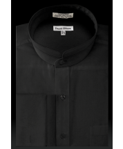 Daniel Ellissa Men's Solid Banded French Cuff Outlet Dress Shirt