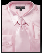 Daniel Ellissa Men's Basic Dress Shirt Set - Versatile Satin